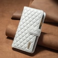 thumbnail image 1 of TECH CIRCLE Zipper Wallet case for iPhone XS/X, Argyle Pattern PU Leather Wallet case with Handstrap Kickstand Card Slots Magnetic Closure Shockproof Case For iPhone XS/X,White, 1 of 6