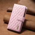 thumbnail image 1 of TECH CIRCLE Zipper Wallet case for iPhone XS/X, Argyle Pattern PU Leather Wallet case with Handstrap Kickstand Card Slots Magnetic Closure Shockproof Case For iPhone XS/X,Pink, 1 of 6