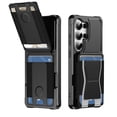 thumbnail image 1 of TECH CIRCLE for Galaxy A05S (6.7") Wallet Case with Built-in 3 Elastic Card Slots, Kickstand, Drop Protection Shockproof Protective Cover, Black, 1 of 8
