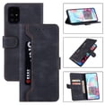 thumbnail image 1 of TECH CIRCLE for Samsung Galaxy A71 4G 6.7 Inch Wallet Flip Magnetic Leather Card Slot Wallet Adjustable Kickstand Shockproof Protective Case , Black, 1 of 7