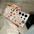 thumbnail image 1 of TECH CIRCLE for Samsung Galaxy S26+ Flower Floral Slim Clear Phone Case Shockproof Soft TPU Flower Pattern Heavy Duty Protective Cover,D, 1 of 12