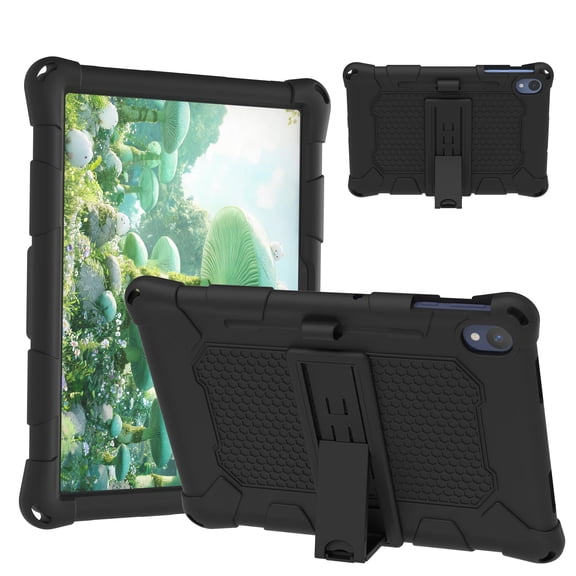 TECH CIRCLE for onn. 7-Inch Core Tablet 2026 Kids Case,Shockproof TPU+PC Case Kickstand Back Cover with Stylus,Black