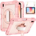 thumbnail image 1 of TECH CIRCLE iPad 10.2 Case (9th/8th/7th Generation) - Kids Proof Rugged Case with Kickstand / Adjustable Hand/Shoulder Strap, Rosegold, 1 of 9