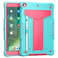 thumbnail image 1 of TECH CIRCLE iPad 10.2 inch Case 9th/8th/7th Generation Case 2021/2020/2019,Shockproof Kids Friendly Convertible Stand Full Body Rugged Protective Sturdy Kids Cover with Pencil Holder, Mint + Rose, 1 of 4