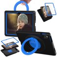 thumbnail image 1 of TECH CIRCLE iPad 10th Generation 10.9 inch Case 2022, 360°Rotating Kickstand/Ring Handle Heavy Duty Protection Soft Silicone Shockproof Kids Cover for Apple iPad 10th Gen 10.9 inch,Black, 1 of 6