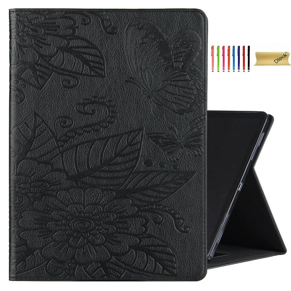 TECH CIRCLE iPad 10th Generation Case iPad 10.9 Inch Case 2022, Multi-Angle Viewing Stand Smart Cover PU Leather TPU Magnetic Card Pocket Wallet Auto Sleep/Wake Case,Black