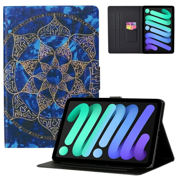 TECH CIRCLE iPad 10th Generation Case 10.9 Inch 2022, PU Leather Folio Adjustable Smart Stand Wallet Case with Auto Sleep/Wake Protective Covers for Apple iPad 10th Generation 10.9", Mandala