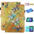 thumbnail image 1 of TECH CIRCLE iPad 10th Generation Case 10.9 Inch 2022, PU Leather Folio Adjustable Smart Stand Wallet Case with Auto Sleep/Wake Protective Covers for Apple iPad 10th Generation 10.9", Butterfly, 1 of 7