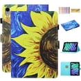thumbnail image 1 of TECH CIRCLE iPad 10th Generation Case 10.9 Inch 2022, PU Leather Folio Adjustable Smart Stand Wallet Case with Auto Sleep/Wake Protective Covers for Apple iPad 10th Generation 10.9", Sun Flower, 1 of 7