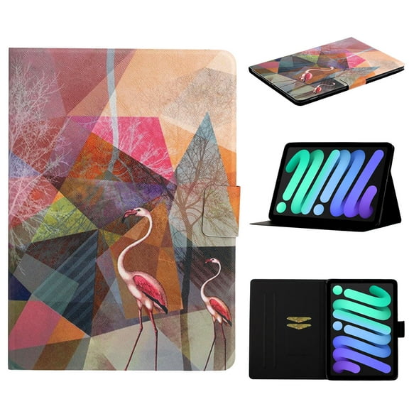 TECH CIRCLE iPad 10th Generation Case 10.9 inch 2022, PU Leather Folio Adjustable Stand Auto Wake/Sleep Soft TPU Back Smart Cover for Apple iPad 10th Gen 10.9 inch 2022, Flamingo