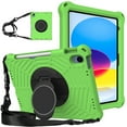 thumbnail image 1 of TECH CIRCLE iPad 10th Generation Case 2022 10.9 inch, Shockproof Rugged Drop Protection Cover with 360° Rotatable Kickstand & Shoulder Strap & Pencil Holder for 10.9" iPad Case 2022 Released, Green, 1 of 6