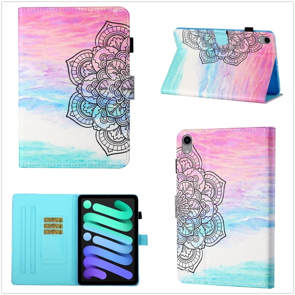 TECH CIRCLE iPad 10th Generation Case 2022, Flip Folio PU Leather Lightweight Stand Case with Auto Sleep/Wake Wallet Case for iPad 10th Gen 10.9 inch 2022 A2696 A2757 A2777, Mandala