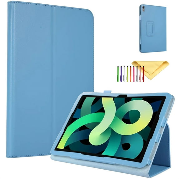 TECH CIRCLE iPad 10th Generation Case 2022, Premium Leather Slim Folio Stand Smart Protective Women Men Case with Auto Wake/Sleep for iPad 10th Gen 10.9" 2022 A2696 A2757 A2777, Skyblue