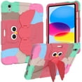 thumbnail image 1 of TECH CIRCLE iPad 10th Generation Case with Pencil Holder, Cute Owl Kickstand Heavy Duty Shockproof Rugged Double Layer Full  BodyProtective Kids Cover for iPad 10th Gen 10.9 Inch 2022, Rose, 1 of 1