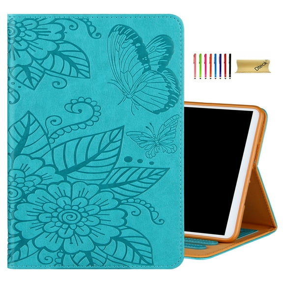 TECH CIRCLE iPad 10th Generation Case iPad 10.9 Inch Case 2022, Multi-Angle Viewing Stand Smart Cover PU Leather TPU Magnetic Card Pocket Wallet Auto Sleep/Wake Case,Green