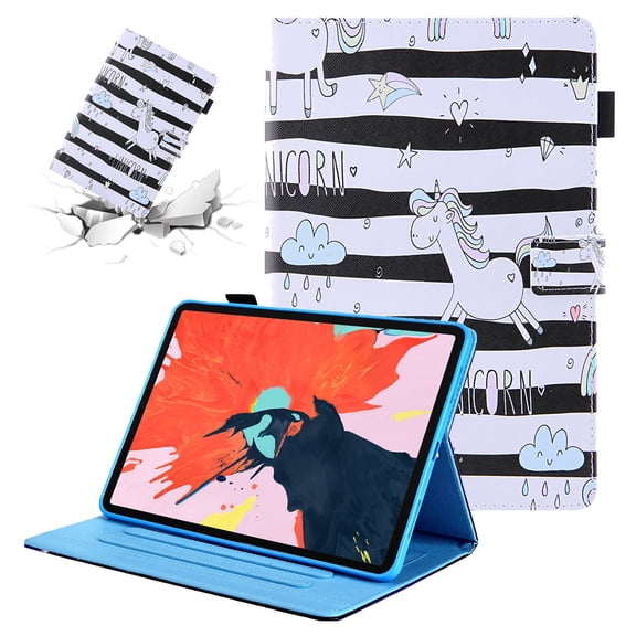 TECH CIRCLE iPad 10th Generation Case iPad 10.9 Inch Case 2022, PU Leather Stand Wallet Smart Flip Multiple Viewing Angles Cover with Auto Sleep Wake Feature Protective Case, Little Horse