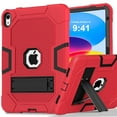 thumbnail image 1 of TECH CIRCLE iPad 10th Generation Case, iPad 10th Generation Case 2022, Protective Case for iPad 10th Generation with Kickstands, Shockproof & Sturdy New iPad 10.9 Inch Case 2022,Red/black, 1 of 8