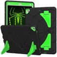 thumbnail image 1 of TECH CIRCLE for iPad 9/8/7 Generation 10.2 inch 2021 & 2020 and 2019 version ,Kids Protection,Heavy Duty Shock Resistant Rugged Protection case,with Kickstand for Kids ,Black+Green, 1 of 7