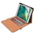 thumbnail image 1 of TECH CIRCLE iPad 9th/ 8th/ 7th Generation Case 10.2 inch,Premium PU Leather Folio Stand Cover with Pencil Holder Zipper Pocket Bag Shoulder Hand Strap Protective Business iPad 10.2 inch Case, Brown, 1 of 8