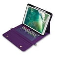 thumbnail image 1 of TECH CIRCLE iPad 9th/ 8th/ 7th Generation Case 10.2 inch,Premium PU Leather Folio Stand Cover with Pencil Holder Zipper Pocket Bag Shoulder Hand Strap Protective Business iPad 10.2 inch Case, Purple, 1 of 1