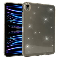 TECH CIRCLE for iPad Air 3 2019 Case, iPad Pro 10.5" 2017 Case,Clear Slim Glitter Bling Sparkle Kid Girls Women Full-Body Protective Soft TPU Back Cover Lightweight Thin Shell,Gray