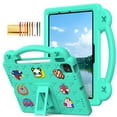 thumbnail image 1 of TECH CIRCLE for iPad Air 6th Gen 11 Inch Case 2024,iPad Pro 11 Inch Case 2024 5th Gen(M4),Cartoon Panda Shockproof Rugged Lightweight Convertible Stand Kids Friendly Tablet Case with Handles,Mint, 1 of 7