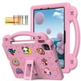 thumbnail image 1 of TECH CIRCLE for iPad Air 6th Gen 11 Inch Case 2024,iPad Pro 11 Inch Case 2024 5th Gen(M4),Cartoon Panda Shockproof Rugged Lightweight Convertible Stand Kids Friendly Tablet Case with Handles,Pink, 1 of 7