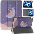 thumbnail image 1 of TECH CIRCLE iPad Case for iPad 10th Generation 2022, iPad 10.9 inch Slim Stand Cover with Pencil Holder, Lightweight Premium Shockproof Soft TPU Back Protective Cover for iPad 10.9" 10th Gen,Moon Bear, 1 of 6