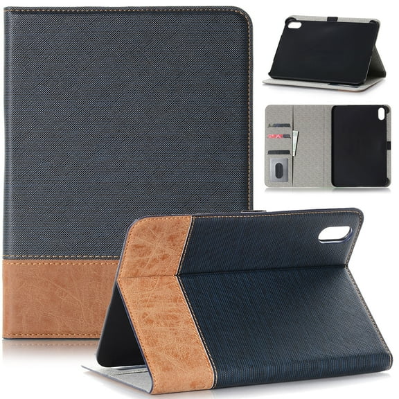 TECH CIRCLE iPad Generation 10.9 Inch 2022,Lightweight  Business Style Wallet Folio Slim Auto Sleep/Wake Cover Stand Protective Cover for Apple iPad 10th Gen 10.9 inch 2022, Blue