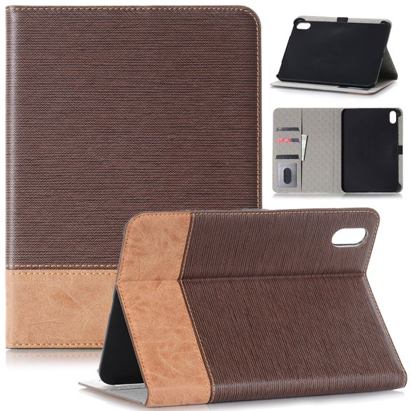 TECH CIRCLE iPad Generation 10.9 Inch 2022,Lightweight Business Style Wallet Folio Slim Auto Sleep/Wake Cover Stand Protective Cover for Apple iPad 10th Gen 10.9 inch 2022, Brown