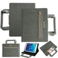 thumbnail image 1 of TECH CIRCLE for iPad/Kindle/Android 15/14/13/12/11 Tablet 6.8/6.9/7.0/7.5/7.9/8.0/8.3/8.4 Inch Universal Protector Case with Zipper Pocket/Handle/Card Slots, PU Leather Folio Fold Stand Cover, Gray, 1 of 7