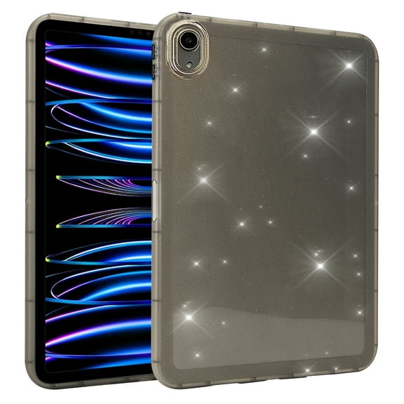 TECH CIRCLE for iPad Mini 6th Generation Case 8.3 Inch 2021, Clear Slim Glitter Bling Sparkle Kid Girls Women Full-Body Protective Soft TPU Back Cover Lightweight Thin Shell,Gray