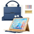 thumbnail image 1 of TECH CIRCLE for iPad Pro 11" / iPad Air 5th/4th Gen 10.9" Case 2024/2022/2021/2020/2018, Cute Bowknot PU Leather Protective Case with Auto Sleep Wake/Adjustable Stand Angles/Top Handle/Pocket, Blue, 1 of 6