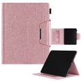 thumbnail image 1 of TECH CIRCLE for iPad Pro 13-Inch M4 Case 2024, PU Leather Folio Case with Auto Sleep Wake & Stand Function, Built-in Pencil Loop & Card Slots & Pocket, Protective Glitter Shimmer Cute Cover, Rosegold, 1 of 7