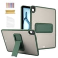 thumbnail image 1 of TECH CIRCLE for Apple iPad Pro 13-inch (M4/M5) 2024/2025 Release Slim Clear Back Cover Case with Kickstand, Screen Protector Film, Lightweight Protective Scratch Resistant Thin Case, 03 Green, 1 of 7