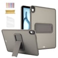 thumbnail image 1 of TECH CIRCLE for Apple iPad Pro 13-inch (M4/M5) 2024/2025 Release Slim Clear Back Cover Case with Kickstand, Screen Protector Film, Lightweight Protective Scratch Resistant Thin Case, 03 Gray, 1 of 7
