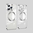 thumbnail image 1 of TECH CIRCLE iPhone 11 Pro Max MagSafe Case with Camera Lens Protector,Full Protection Clear Magnetic Case Compatible with MagSafe Anti-Scratch Cover for Apple iPhone 11 Pro Max 6.5" 2019,Sliver, 1 of 6