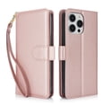 thumbnail image 1 of TECH CIRCLE For iPhone 11 Wallet Case with Card Holder,PU Leather Flip Folio Shell Magnetic Closure Wrist Strap Kickstand Shockproof Protective Cover for Apple iPhone 11 6.1" 2019,Rosegold, 1 of 6