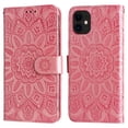 thumbnail image 1 of TECH CIRCLE iPhone 11  case, Embossed PU Premium Leather Wallet Card Cash Slots Magnetic Flip Kickstand Shockproof Cover for iPhone 11 6.1 inch,Rosegold, 1 of 10