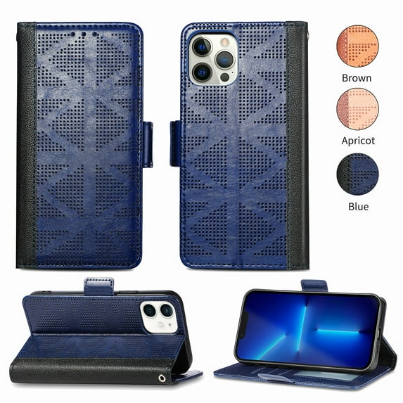 TECH CIRCLE for iPhone 11 pro Flip Case, Luxury Credit Card Photo Pocket Kickstand Matte Shockproof Wallet Folio Phone Case Cover Compatible with iPhone 11 pro 5.8 inch,Blue