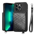 thumbnail image 1 of TECH CIRCLE iPhone 11 pro max case,PU Leather Card Slots,Compatible Magnetic Car Mount phone Flip Kickstand Shockproof Ultra-Slim Cover for iPhone 11 pro max 6.5 inch,Black, 1 of 8