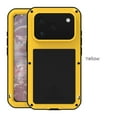 thumbnail image 1 of TECH CIRCLE for iPhone 12 Pro Max Silicone Rubber Case,Outdoor Sports Military Heavy Duty Metal Cover Waterproof Shockproof Dustproof Rugged Full Body Case with Tempered Glass Screen Protector,Yellow, 1 of 8