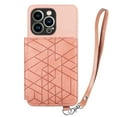 thumbnail image 1 of TECH CIRCLE iPhone 12 pro max case,PU Leather Card Slots,Compatible Magnetic Car Mount phone Flip Kickstand Shockproof Cover for iPhone 12 pro max 6.7 inch,Pink, 1 of 9