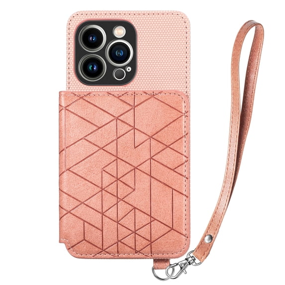 TECH CIRCLE iPhone 12 pro max case,PU Leather Card Slots,Compatible Magnetic Car Mount phone Flip Kickstand Shockproof Cover for iPhone 12 pro max 6.7 inch,Pink
