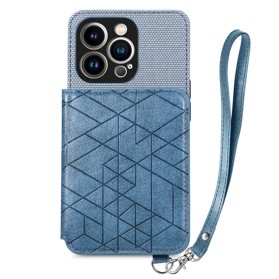 TECH CIRCLE iPhone 12 pro max case,PU Leather Card Slots,Compatible Magnetic Car Mount phone Flip Kickstand Shockproof Cover for iPhone 12 pro max 6.7 inch,Blue