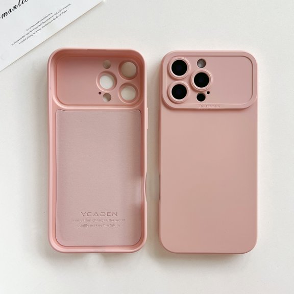 TECH CIRCLE For iPhone 13 Flexible TPU Case,Shockproof, Anti-Scratch, Anti-Fingerprint, Wireless Charging,Slim Light Thin Anti-Scratch Cover Camera Lens Protection for Men Women,Lightpink