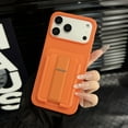 thumbnail image 1 of TECH CIRCLE for iPhone 13 Pro (6.1", 2021 Release) Case with Card Holder Slot and Kickstand, Slim Protective Phone Case, Anti-Fingerprint Shockproof Cover, Lightweight, Scratch Resistant, Orange, 1 of 10