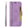 thumbnail image 1 of TECH CIRCLE for iPhone 13 Pro Max 6.7 Inch Wallet Case with Card Slots Holder Wrist Strap Magnetic Clasp Lanyard Handbag Cover, Luxury PU Leather Shockproof Kickstand Flip Folio Case,Purple, 1 of 11