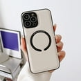 thumbnail image 1 of TECH CIRCLE for iPhone 13 Pro Max PU Leather Case Compatible with Magsafe, Slim Luxury Non-Slip Grip Rugged Bumper Shockproof Full Body Protective Cover Phone Cases for iPhone 13 Pro Max 6.7",White, 1 of 7