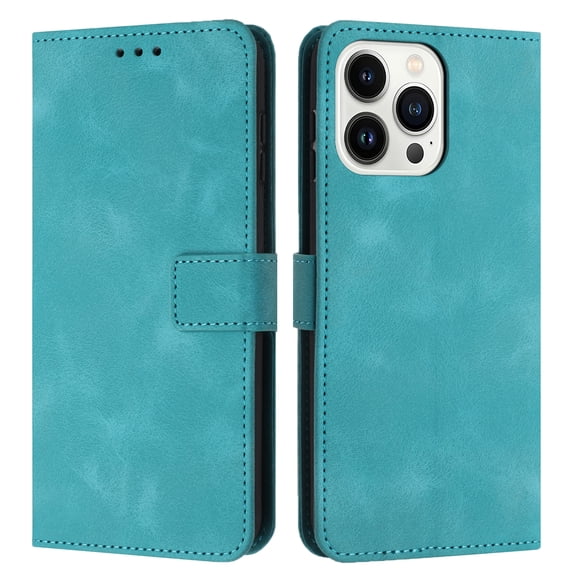 TECH CIRCLE For iPhone 13 Pro Max Wallet Case with Card Holders, Flip Case Wallet for Women Girls PU Leather Kickstand Wrist Strap Shockproof Phone Cover for Apple iPhone 13 Pro Max 6.7" 2021,Green